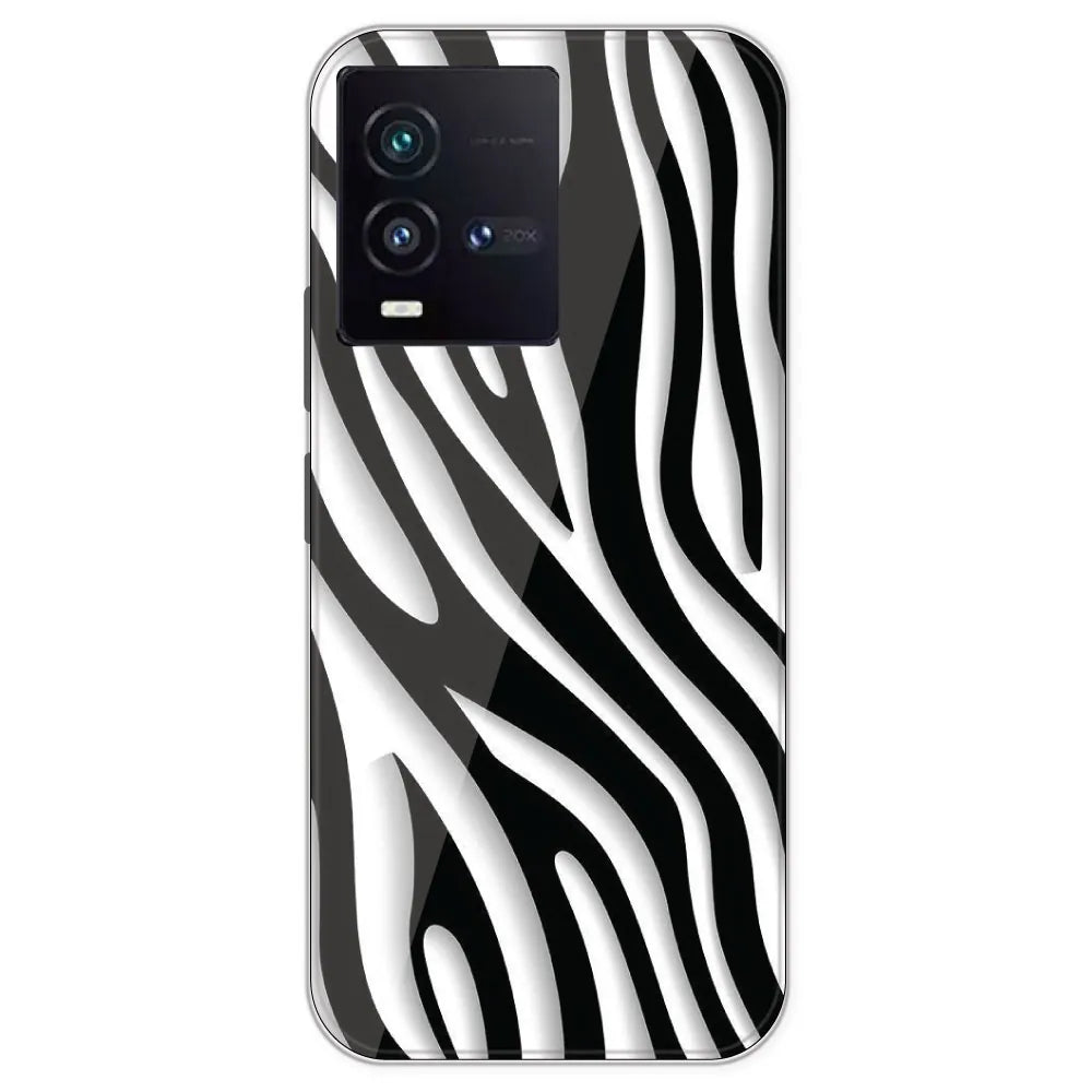 Zebra Print - Printed Silicone Case For IQOO 9SE
