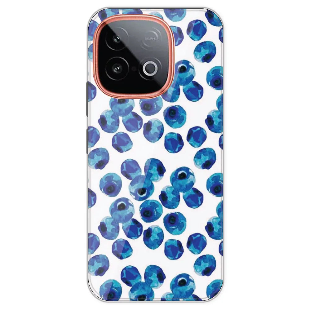 Blueberries - Printed Silicone Case For IQOO Neo 10