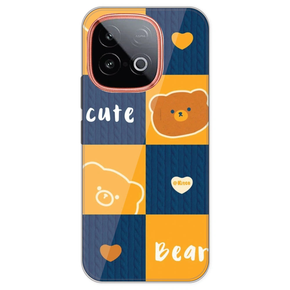 Cute Bear Collage - Printed Silicone Case For IQOO Neo 10
