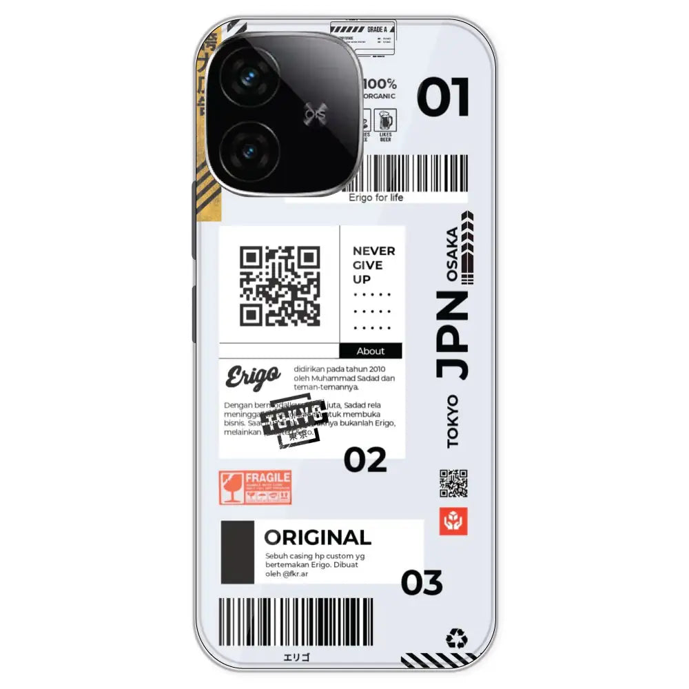 Barcode Labels - Printed Silicone Case For IQOO Neo 10R