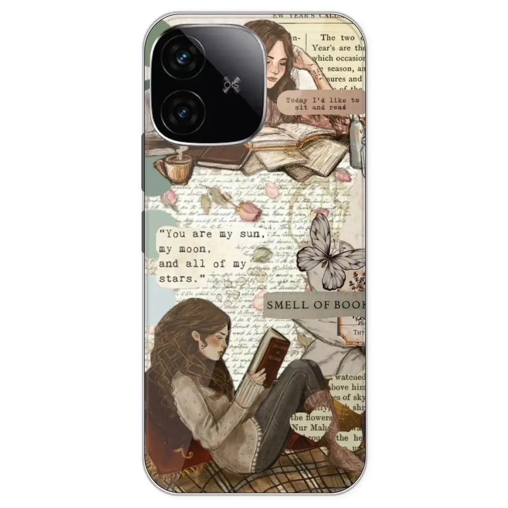 Book Collage - Printed Silicone Case For IQOO Neo 10R