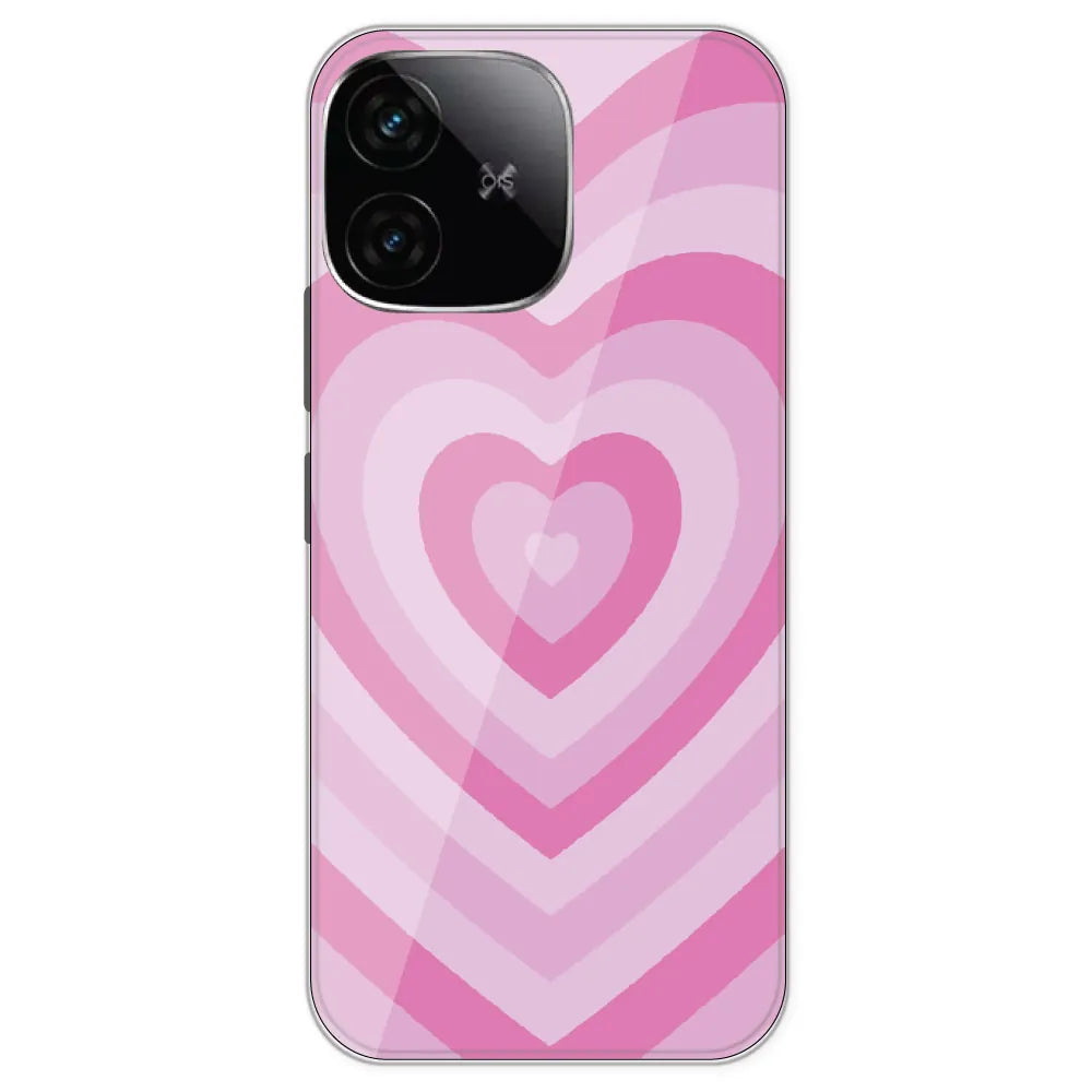 Pink Hearts - Printed Silicone Case For IQOO Neo 10R
