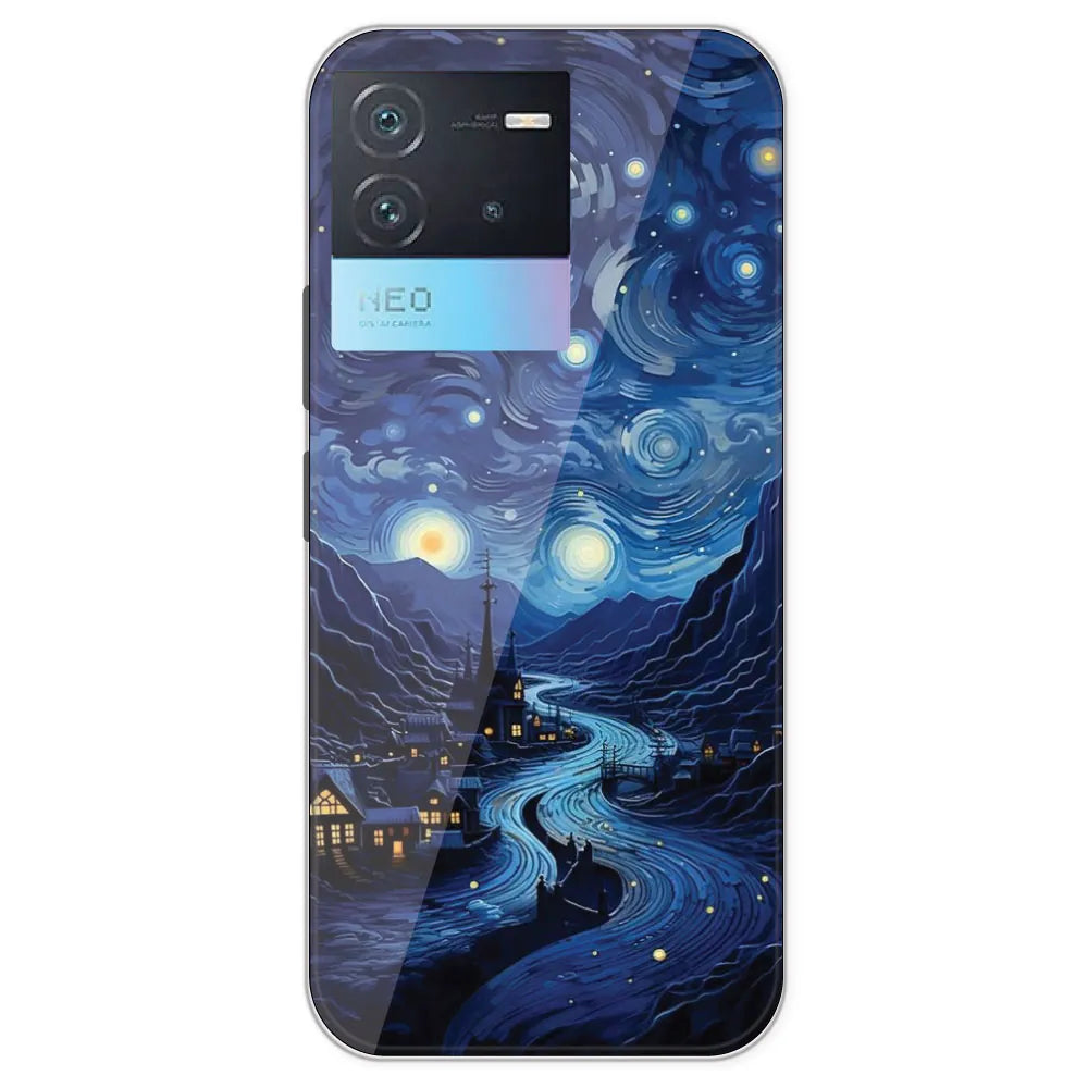 The Starry Night - Printed Silicone Case For IQOO Neo 6 Pro