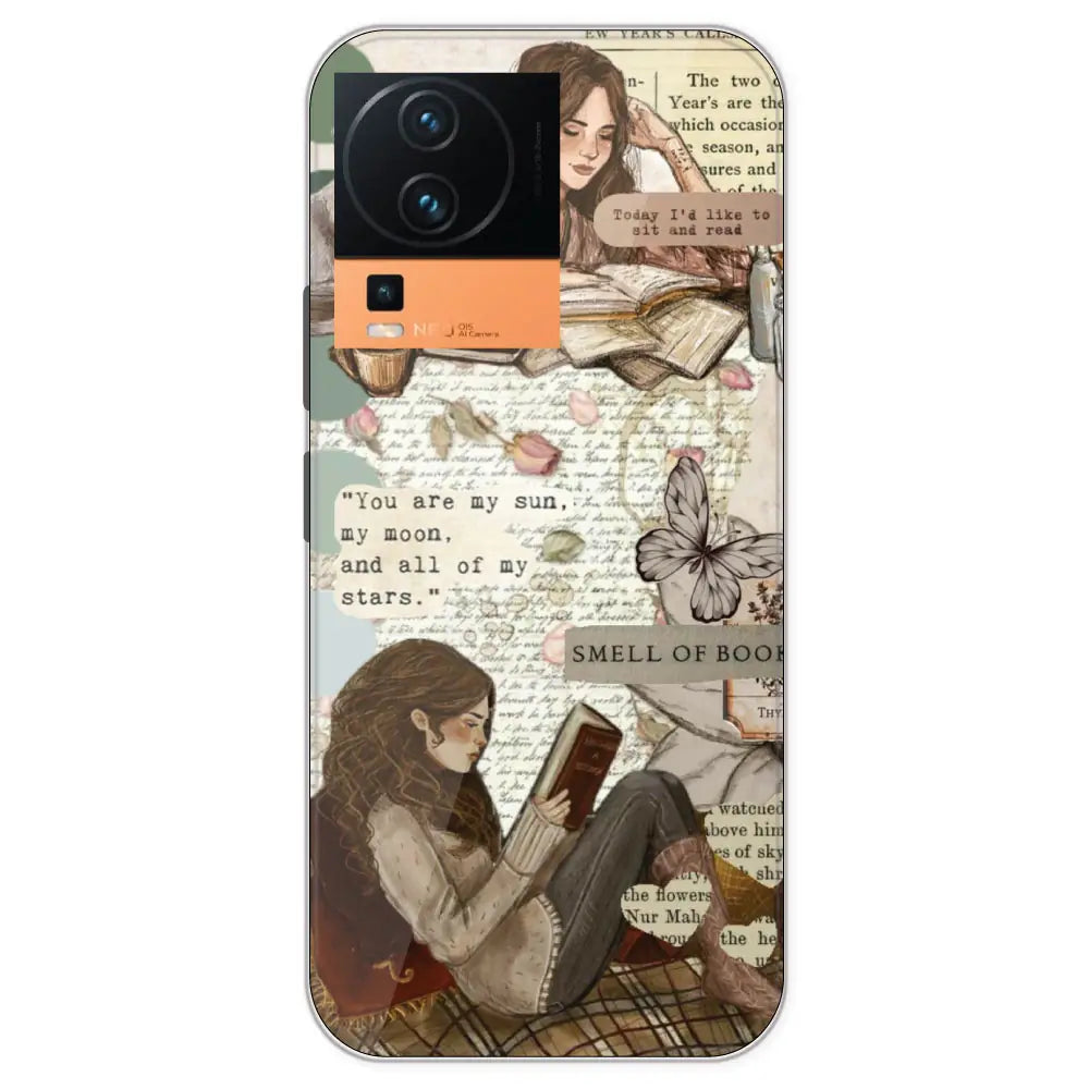 Book Collage - Printed Silicone Case For IQOO Neo 7 Pro