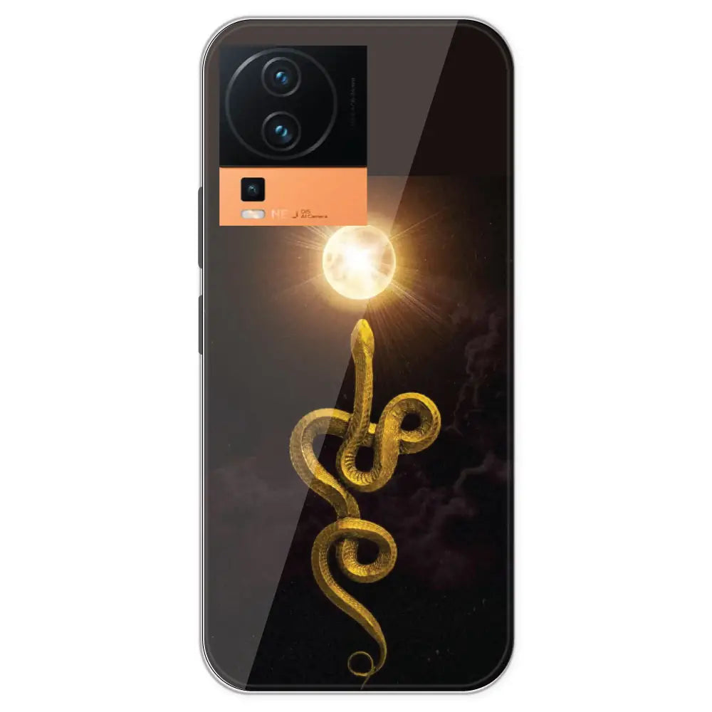 Golden Serpent - Printed Silicone Case For IQOO Neo 7 Pro