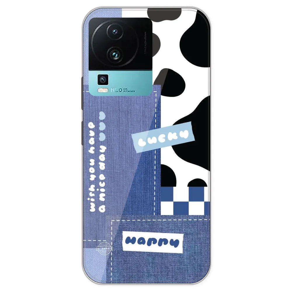 Cow Print Collage - Printed Silicone Case For IQOO Neo 7
