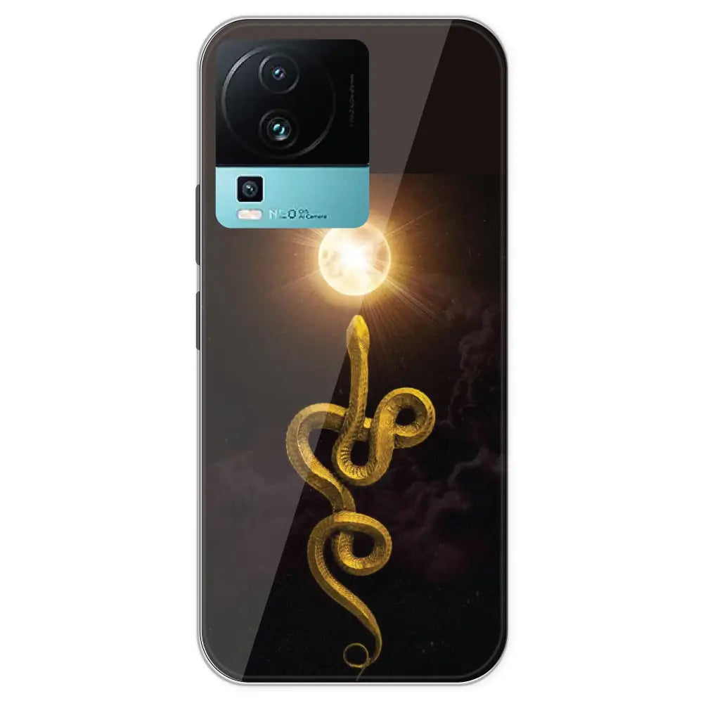 Golden Serpent - Printed Silicone Case For IQOO Neo 7