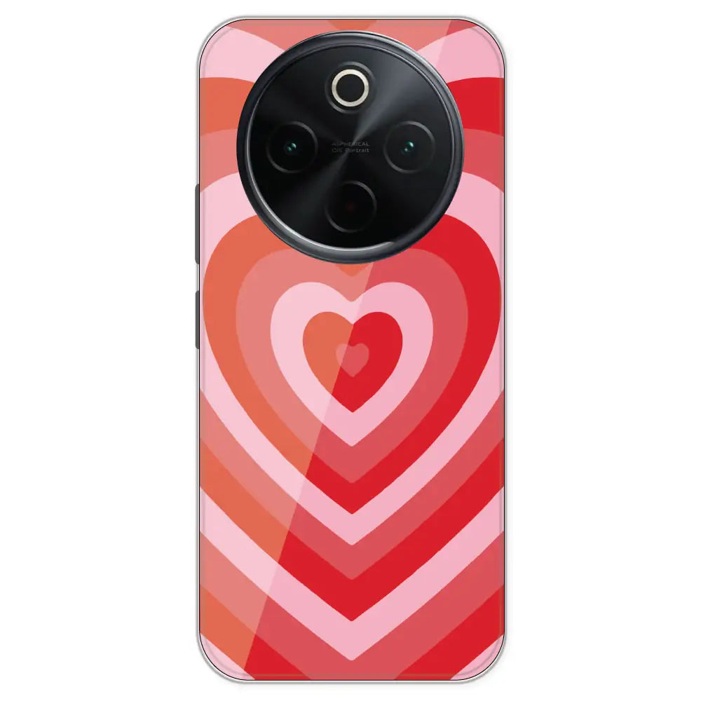 Red Hearts - Printed Silicone Case For IQOO Z10