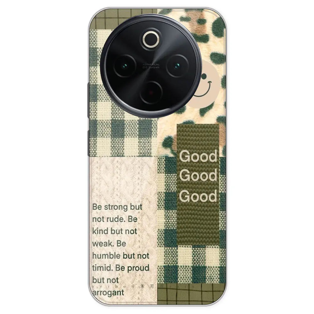 Patchwork Positivity - Printed Silicone Case For IQOO Z10