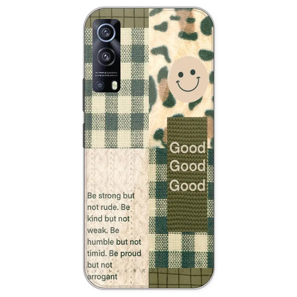Patchwork Positivity - Printed Silicone Case For IQOO Z3