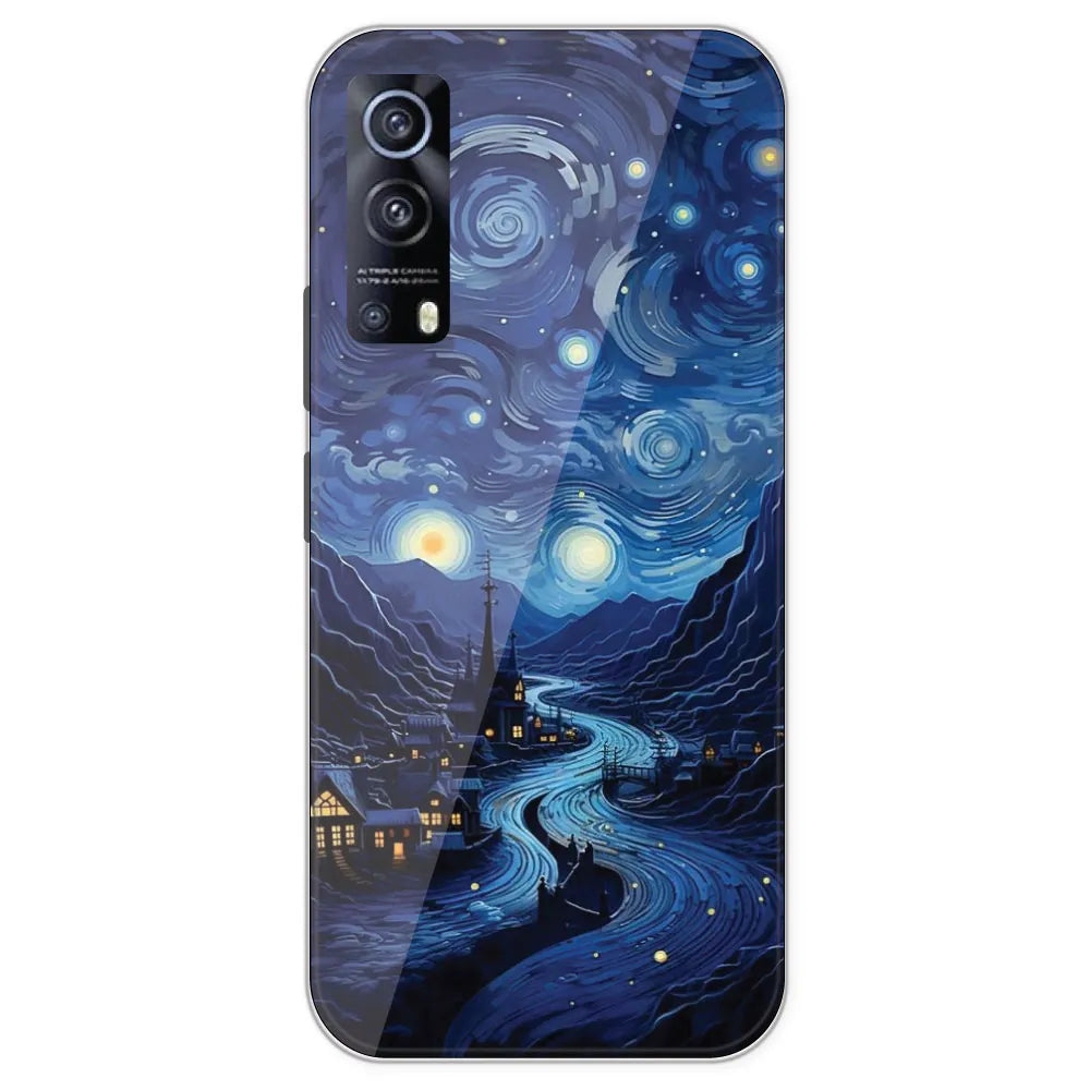 The Starry Night - Printed Silicone Case For IQOO Z3