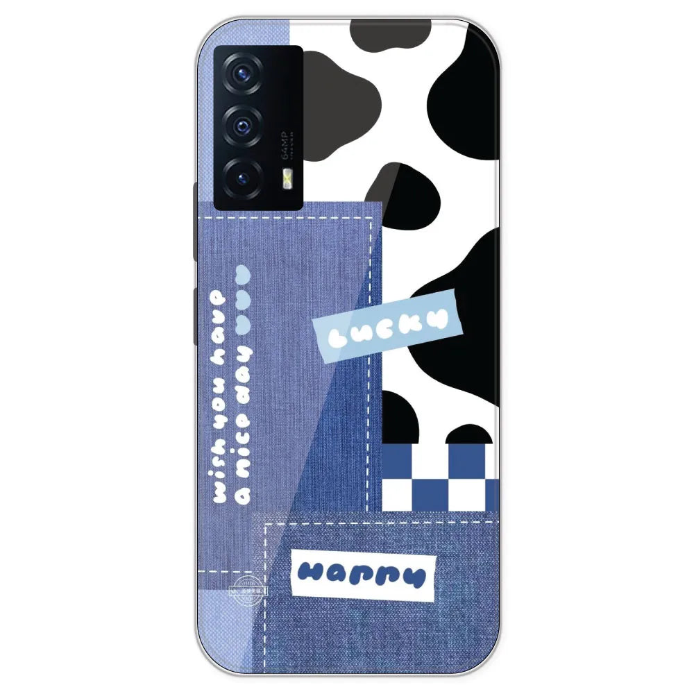 Cow Print Collage - Printed Silicone Case For IQOO Z5