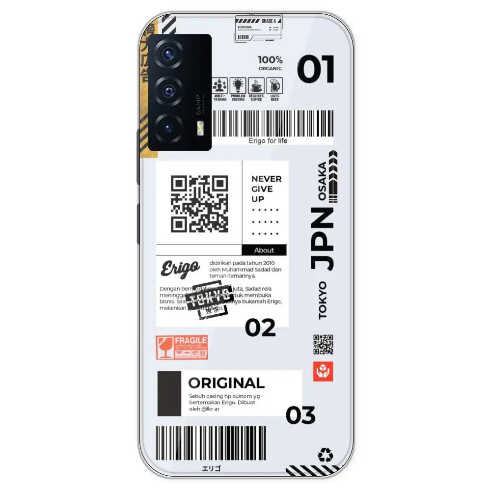 Barcode Labels - Printed Silicone Case For IQOO Z5