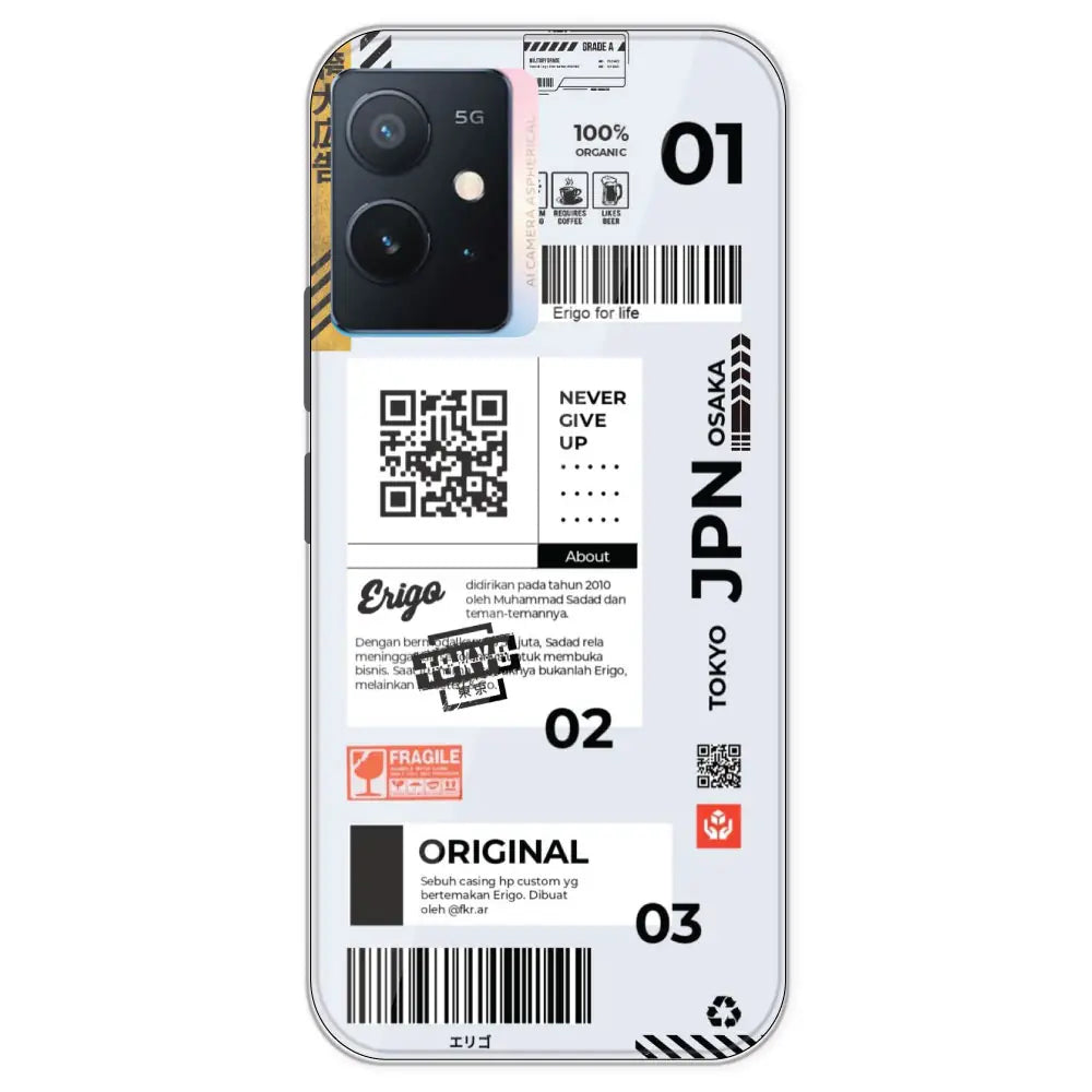 Barcode Labels - Printed Silicone Case For IQOO Z6