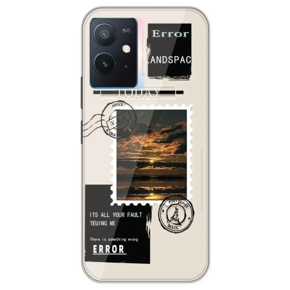 Post Card - Printed Silicone Case For IQOO Z6