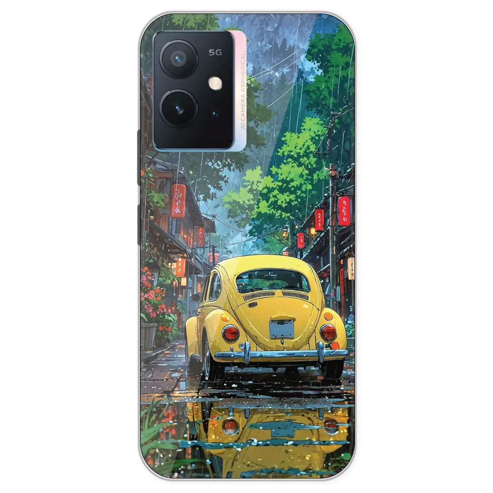 Yellow Bettle  - Printed Silicone Case For IQOO Z6