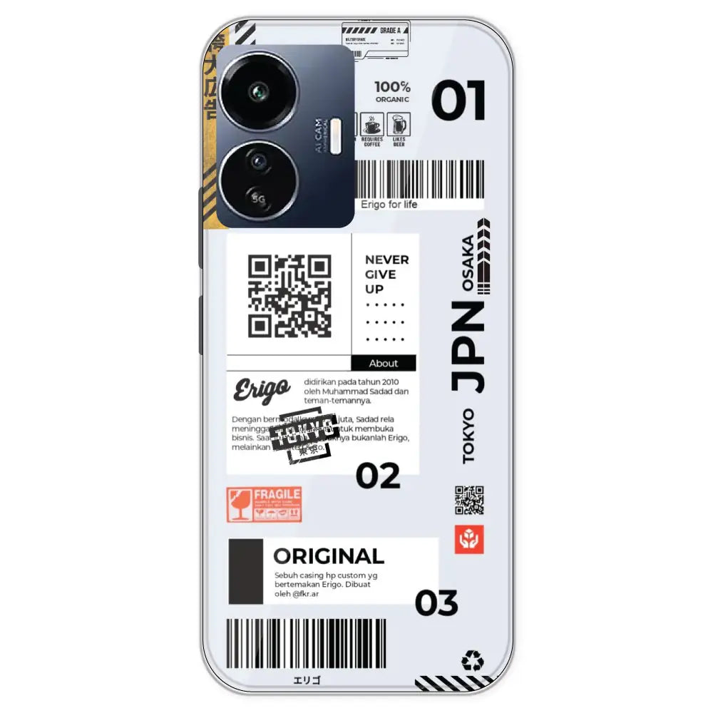 Barcode Labels - Printed Silicone Case For IQOO Z6 Lite