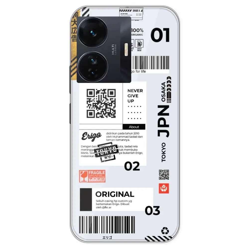 Barcode Labels - Printed Silicone Case For IQOO Z6 Pro