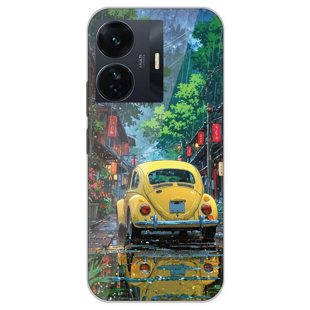 Yellow Bettle  - Printed Silicone Case For IQOO Z6 Pro