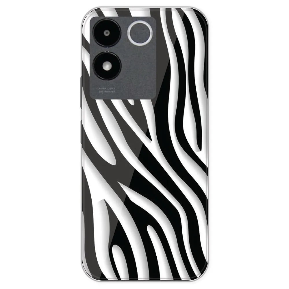 Zebra Print - Printed Silicone Case For IQOO Z7 Pro