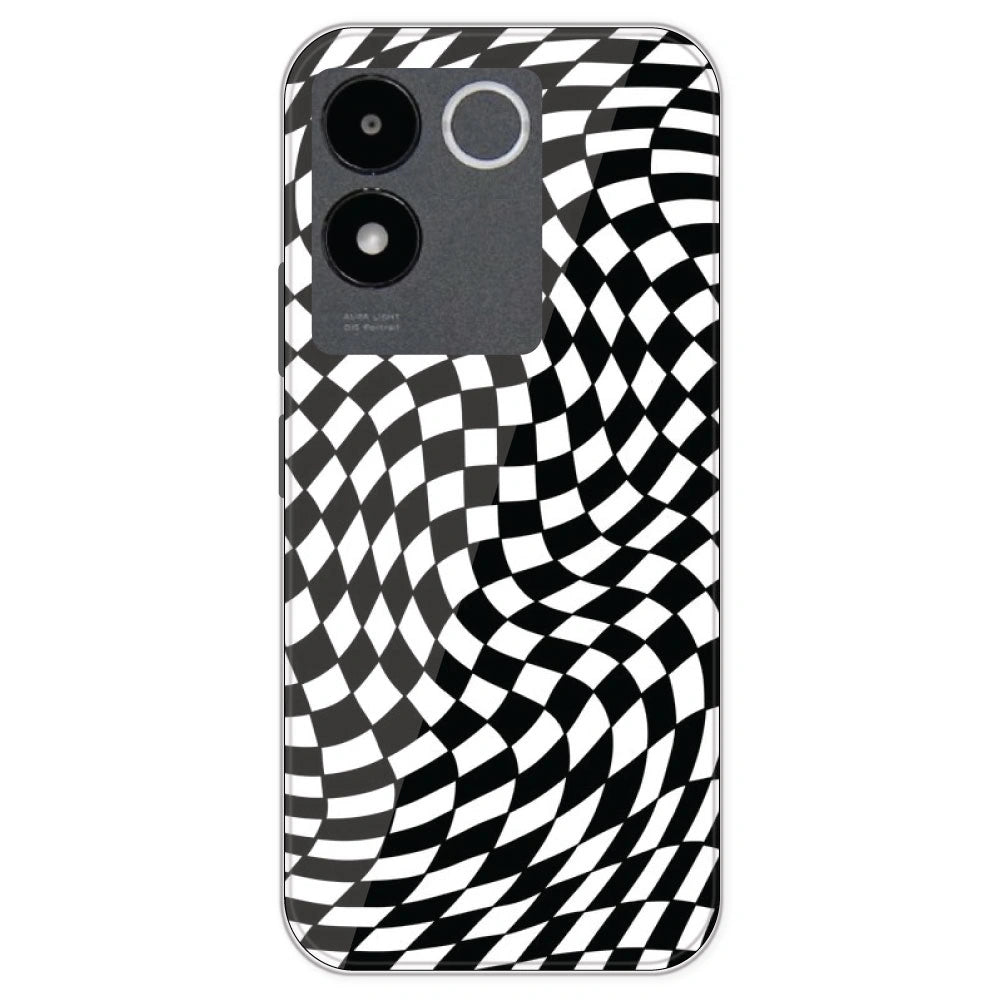 Checks - Printed Silicone Case For IQOO Z7 Pro