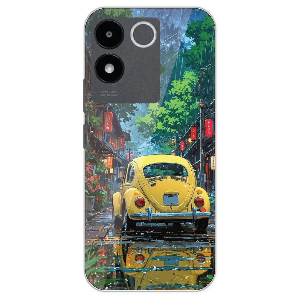 Yellow Bettle  - Printed Silicone Case For IQOO Z7 Pro