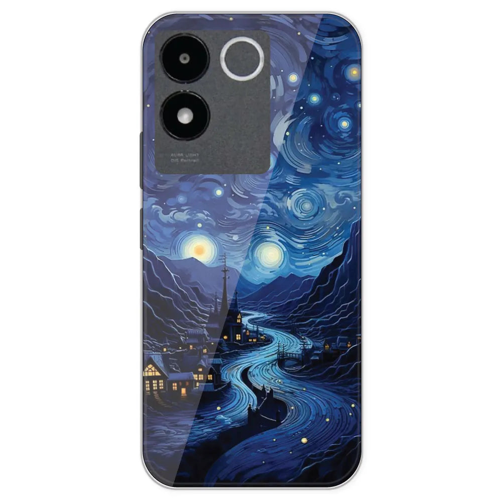 The Starry Night - Printed Silicone Case For IQOO Z7 Pro