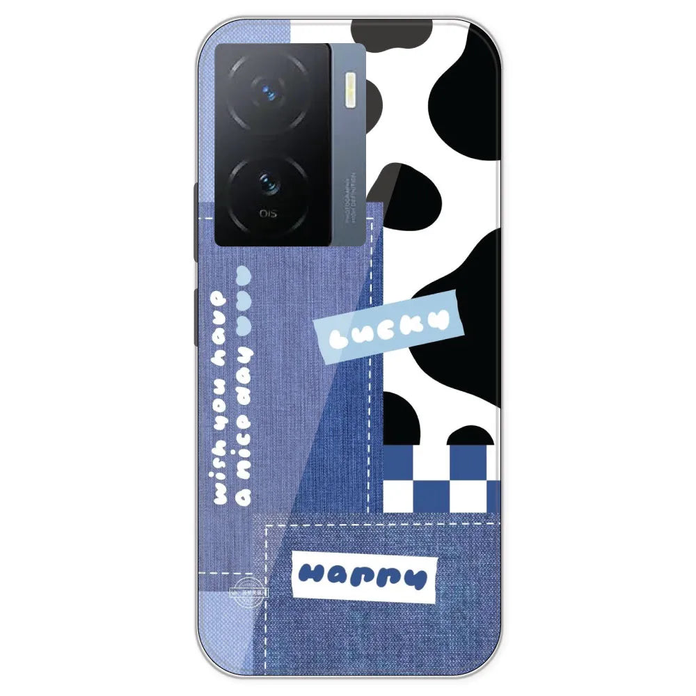Cow Print Collage - Printed Silicone Case For IQOO Z7