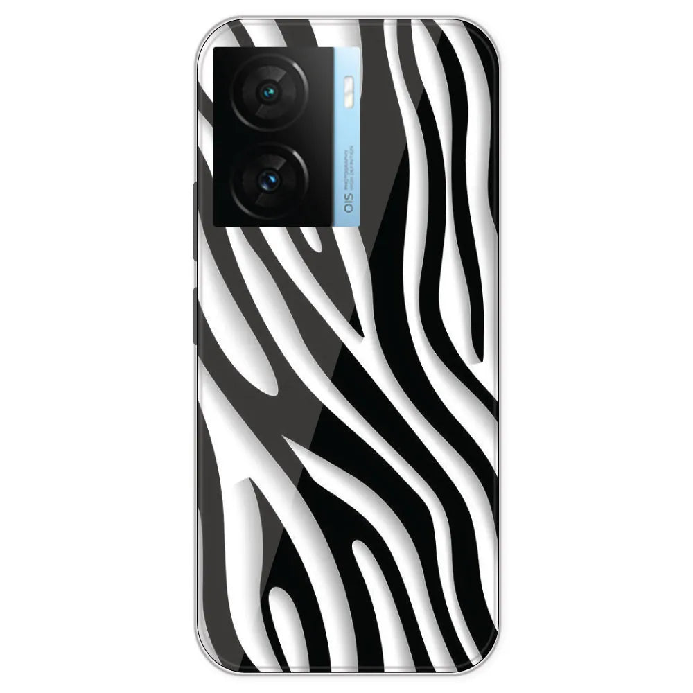 Zebra Print - Printed Silicone Case For IQOO Z7S