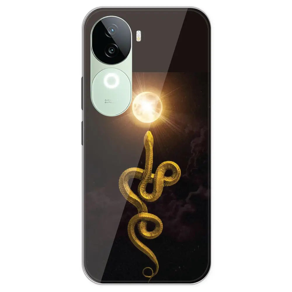 Golden Serpent - Printed Silicone Case For IQOO Z9S