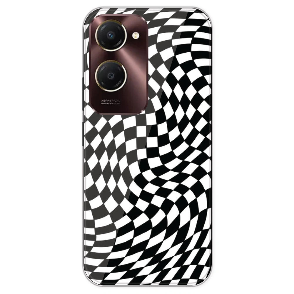 Checks - Printed Silicone Case For iQOO Models