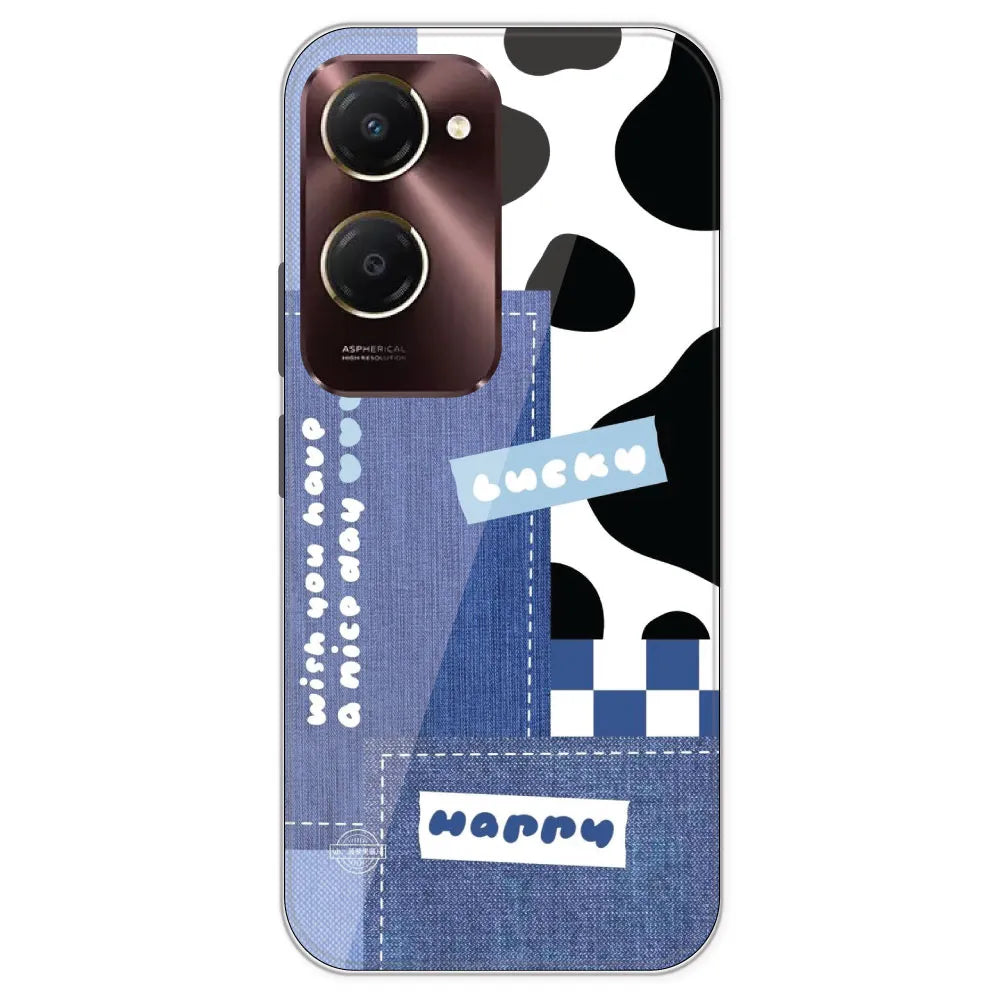 Cow Print Collage - Printed Silicone Case For iQOO Models