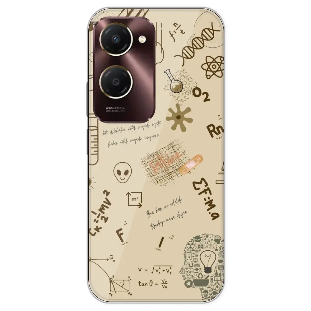 Physics Collage - Printed Silicone Case For IQOO Z9S Lite
