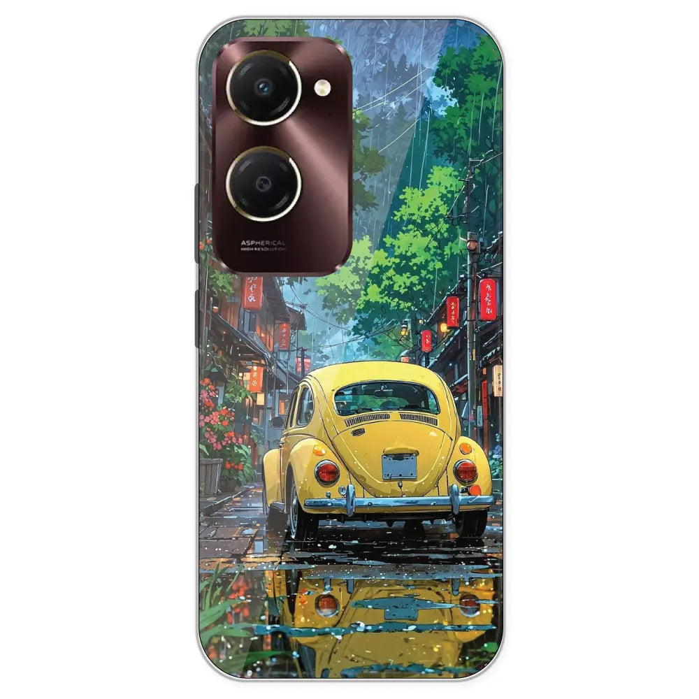 Yellow Bettle - Printed Silicone Case For iQOO Models
