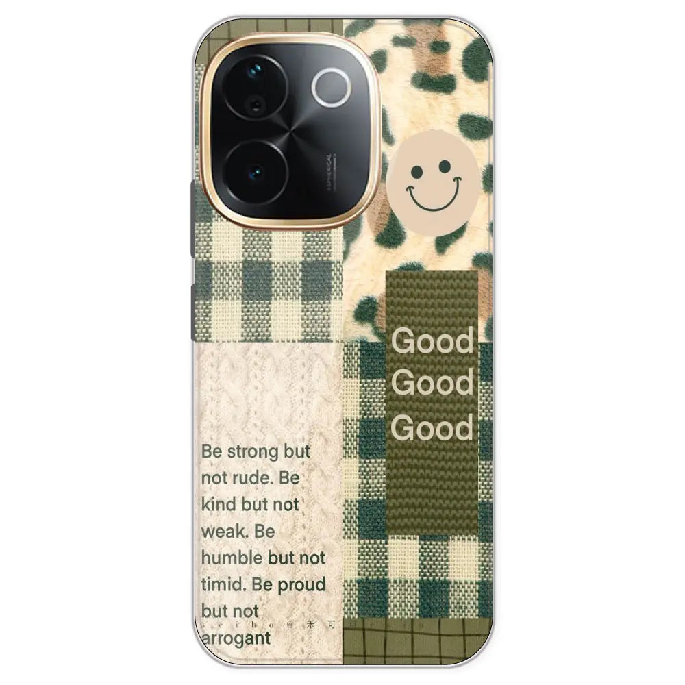 Patchwork Positivity - Printed Silicone Case For IQOO Z9S Pro