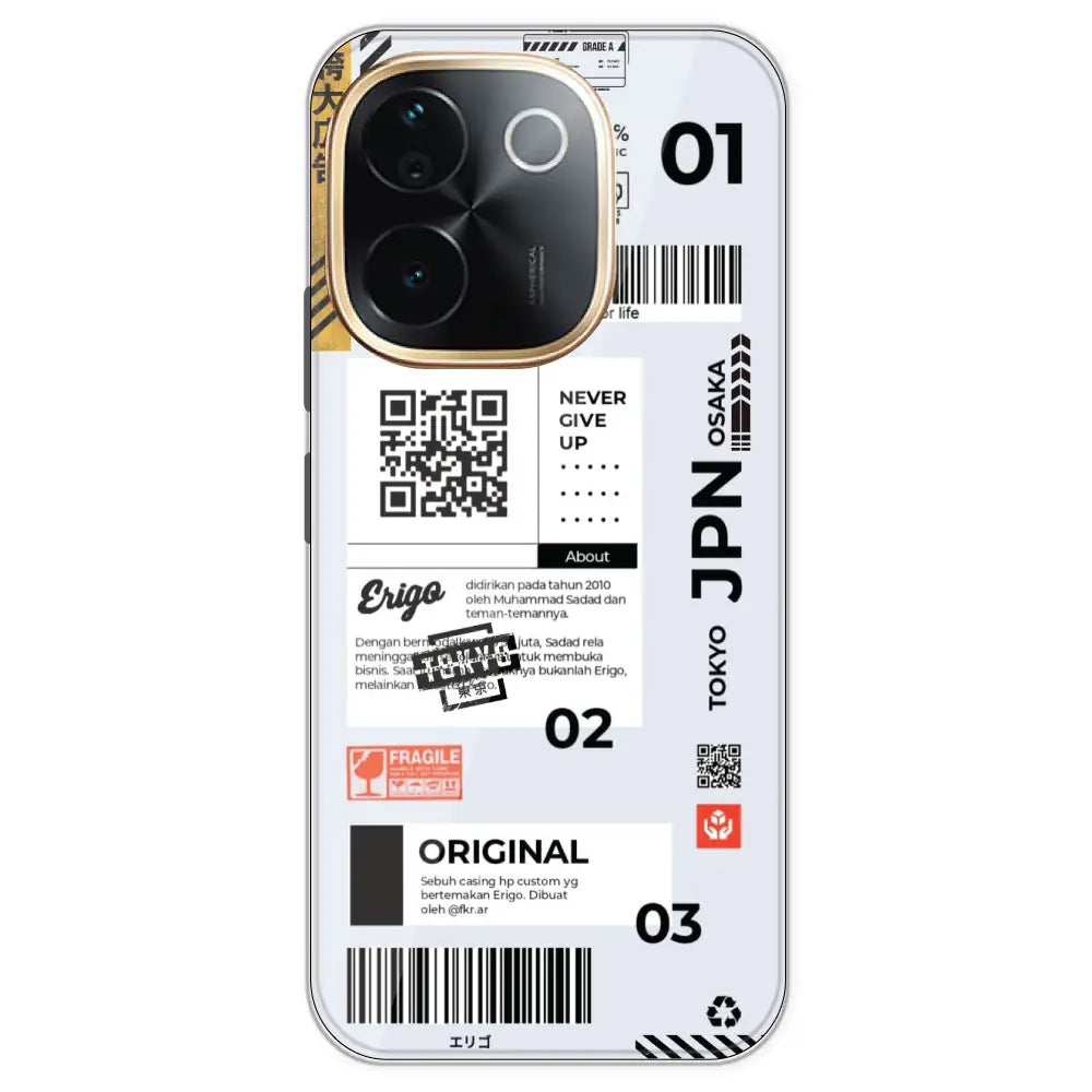 Barcode Labels - Printed Silicone Case For IQOO Z9S Pro