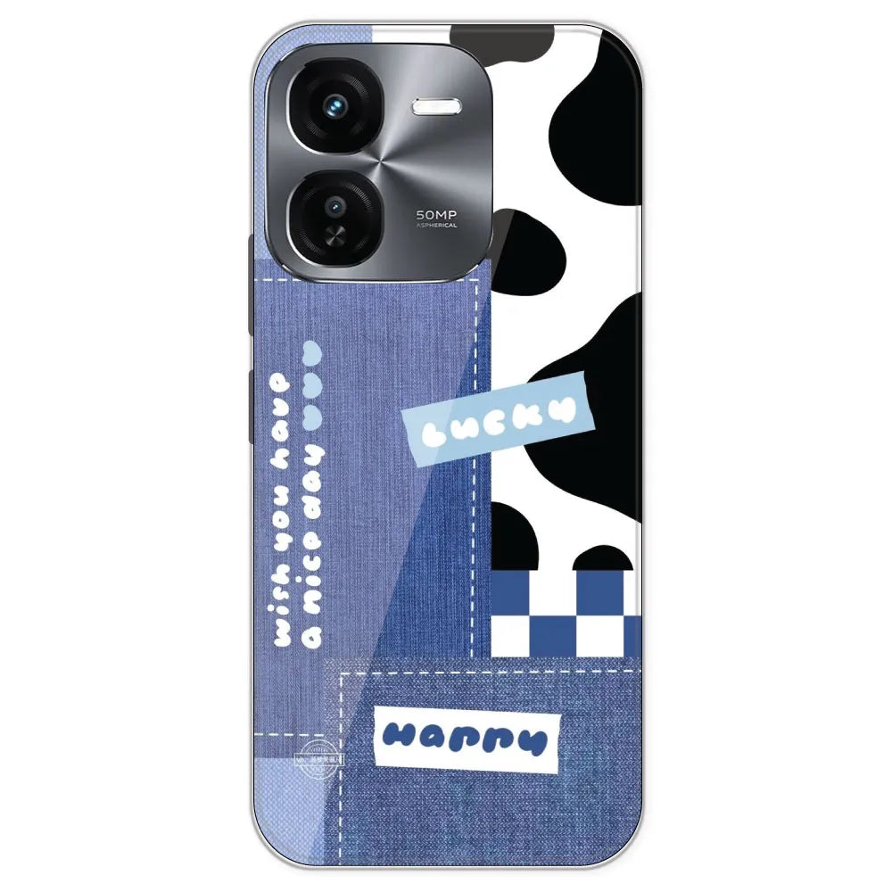 Cow Print Collage - Printed Silicone Case For IQOO Z9X