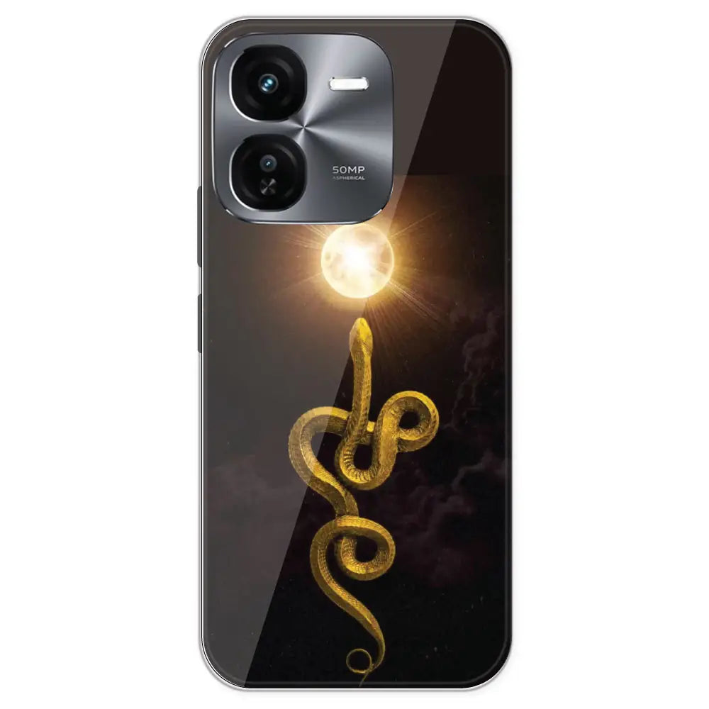 Golden Serpent - Printed Silicone Case For IQOO Z9X