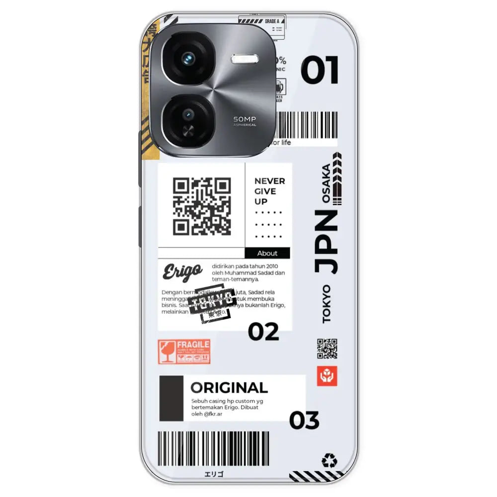 Barcode Labels - Printed Silicone Case For IQOO Z9X