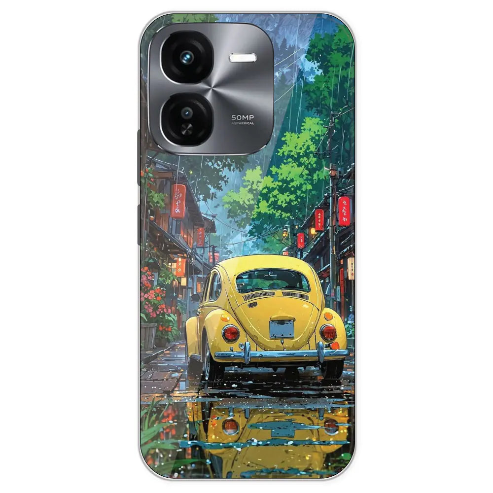 Yellow Bettle  - Printed Silicone Case For IQOO Z9X