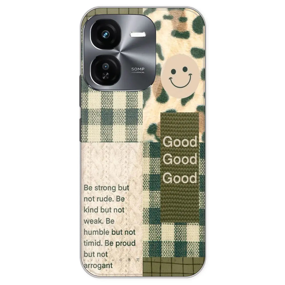 Patchwork Positivity - Printed Silicone Case For IQOO Z9X