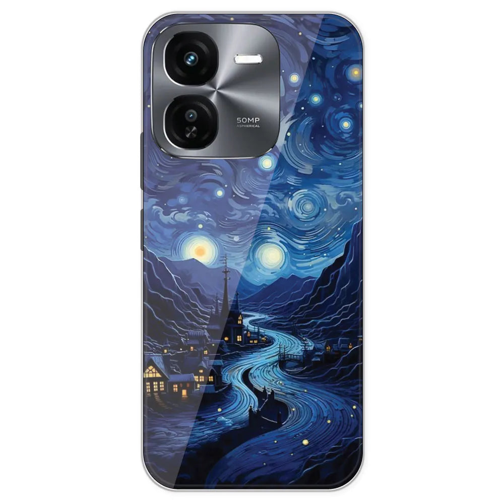The Starry Night - Printed Silicone Case For IQOO Z9X