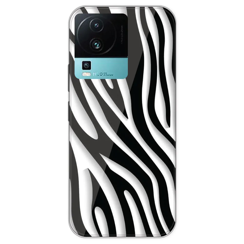 Zebra Print - Printed Silicone Case For IQOO Neo 7