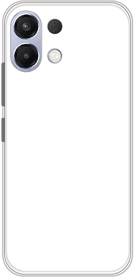 Oppo K13 back cover mockup - customisable soft silicone case