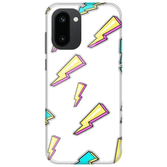 Lighting Bolts - Clear Printed Silicone Case for OnePlus 15R