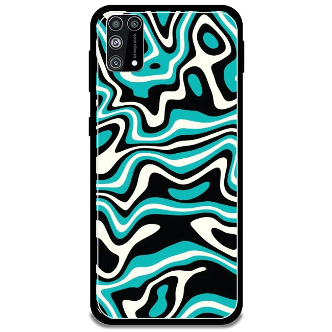 Blue & Black Waves - Armor Case For Samsung Models Samsung Galaxy M31
