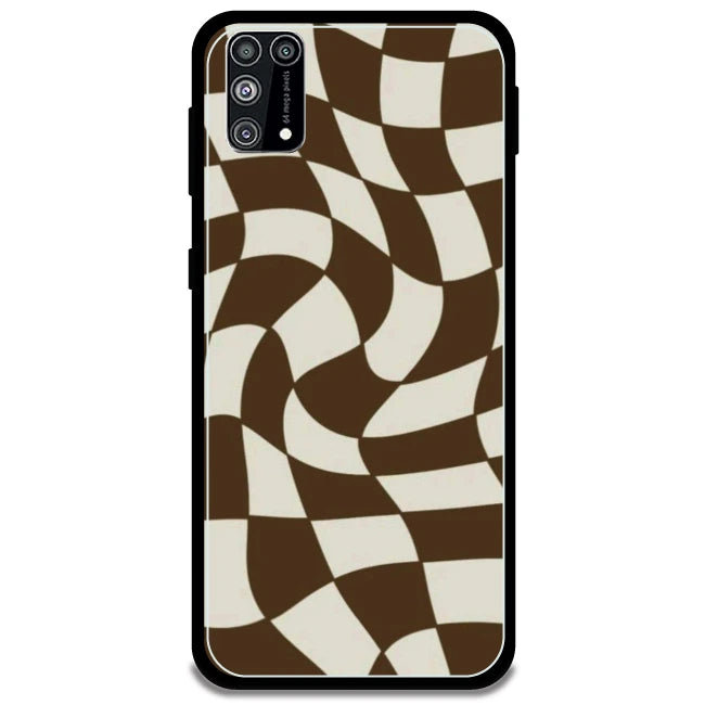 Brown Checks - Armor Case For Samsung Models Samsung Galaxy M31