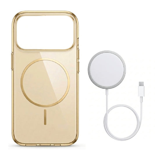 MagSafe case (Brown) with MagSafe charger