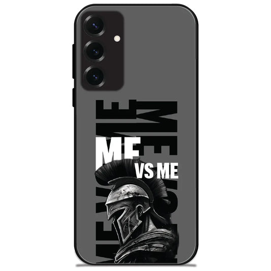Me Vs Me Spartan - Glossy Metal Silicone Case for Samsung Galaxy S25 Plus