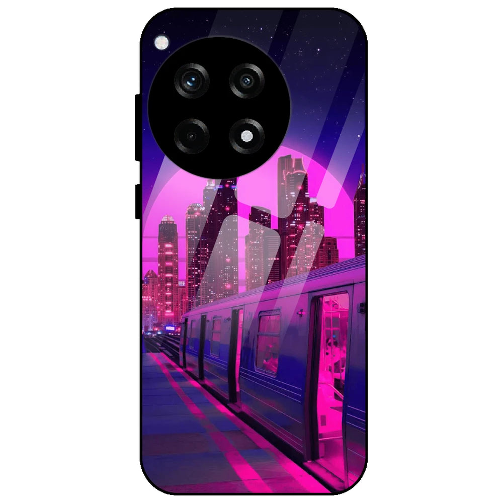 Neon City Synthwave - Glass Case for OnePlus 12R